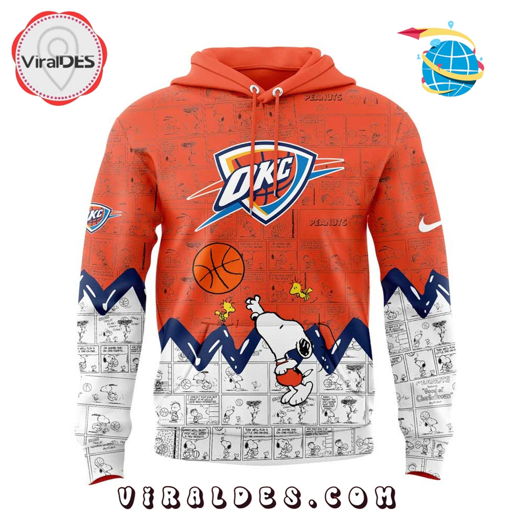 75th Anniversary of Peanuts Oklahoma City Thunder Hoodie
