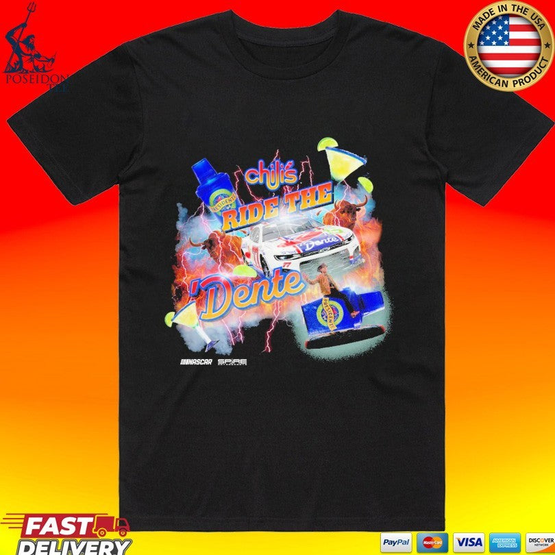 #77 Carson Hocevar Chili’s Ride The Dente Nascar T-shirt