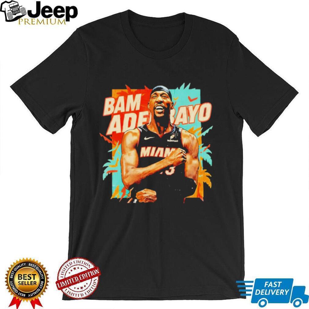Bam Adebayo Miami Basketball Floral Paradise Graphic T shirt