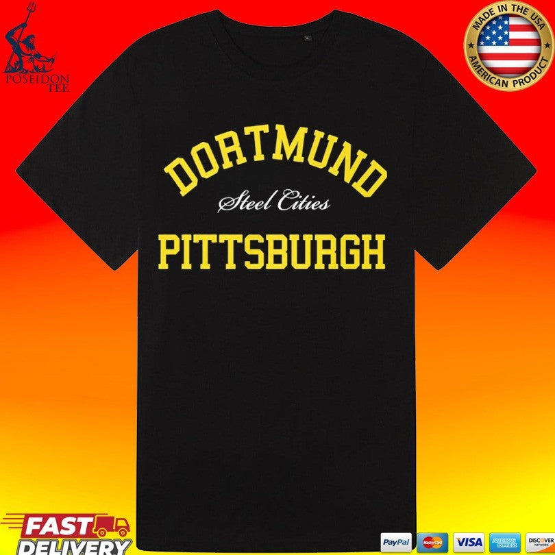 Dortmund Pittsburgh Steel Cities T-shirt