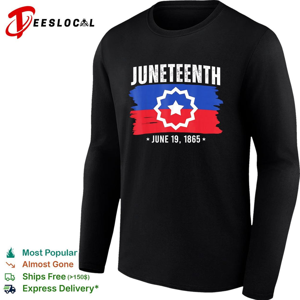 Juneteenth June 19 1865 star of freedom badge poster shirt