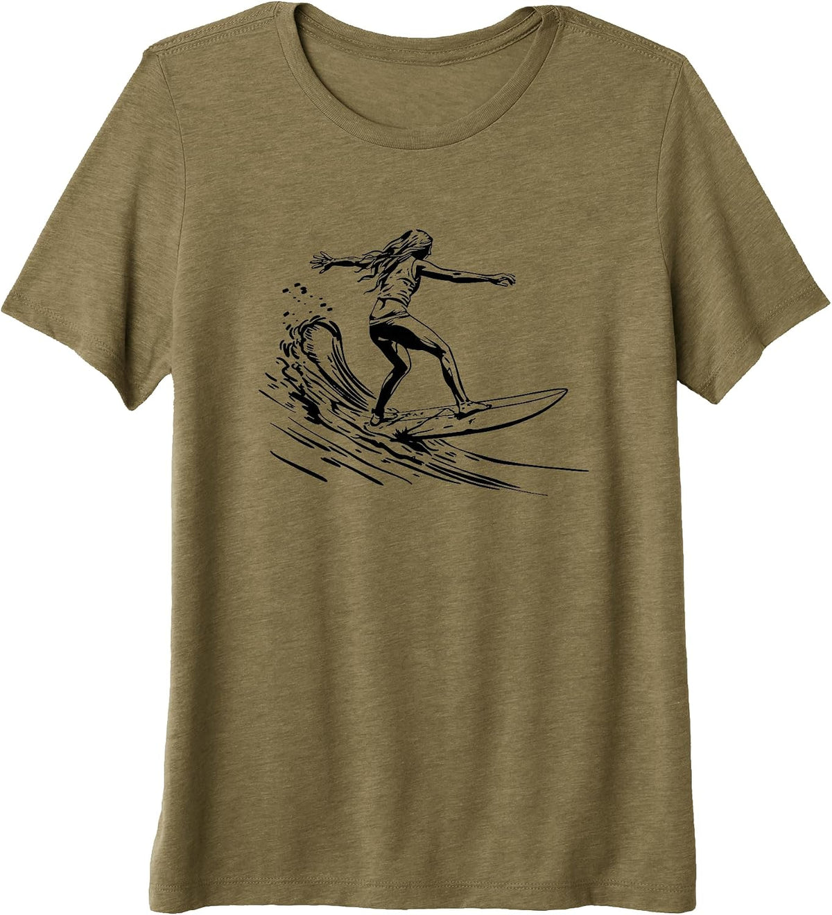 Funny Surf Enthusiast Graphic Shirts for Girls