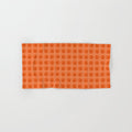 Orange 1970s Retro Inspired Polka Dot Pattern Bath Towel Gallery Image 1