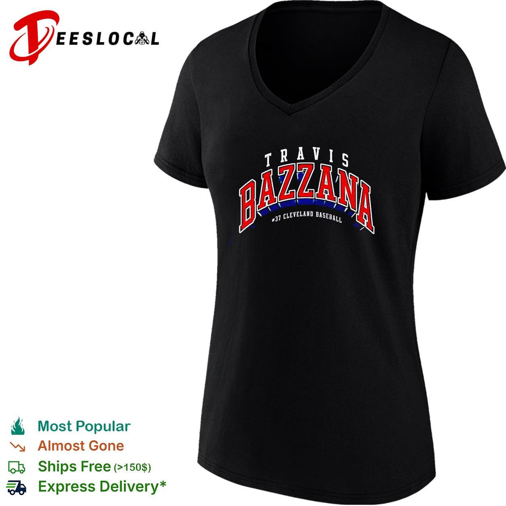 Travis Bazzana 37 Cleveland Guardians MLB arch logo shirt