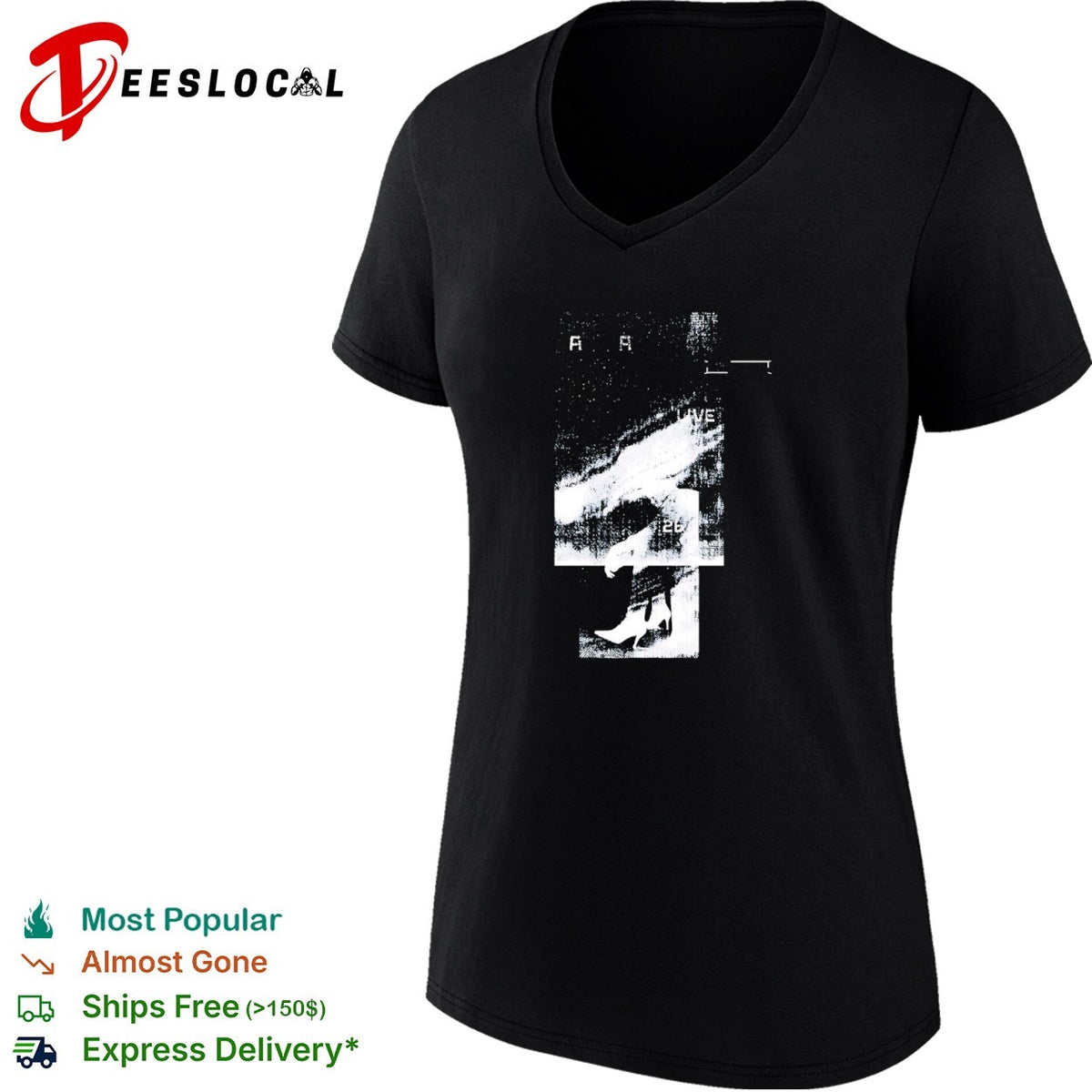 A A LIVE 26 High Heel Boot Aesthetic Abstract Surrealism Artistic shirt
