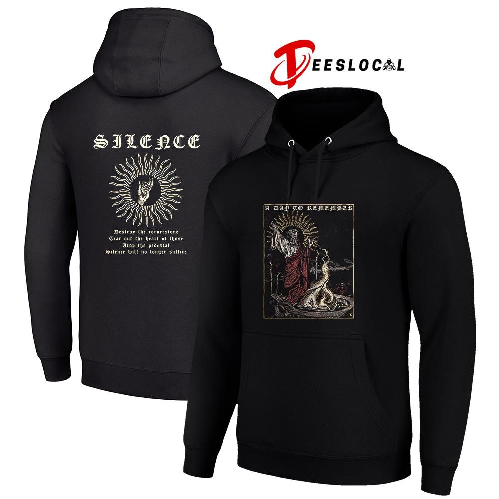 A Day To Remember Silence destroy the cornerstone tear out the heart graphic shirt