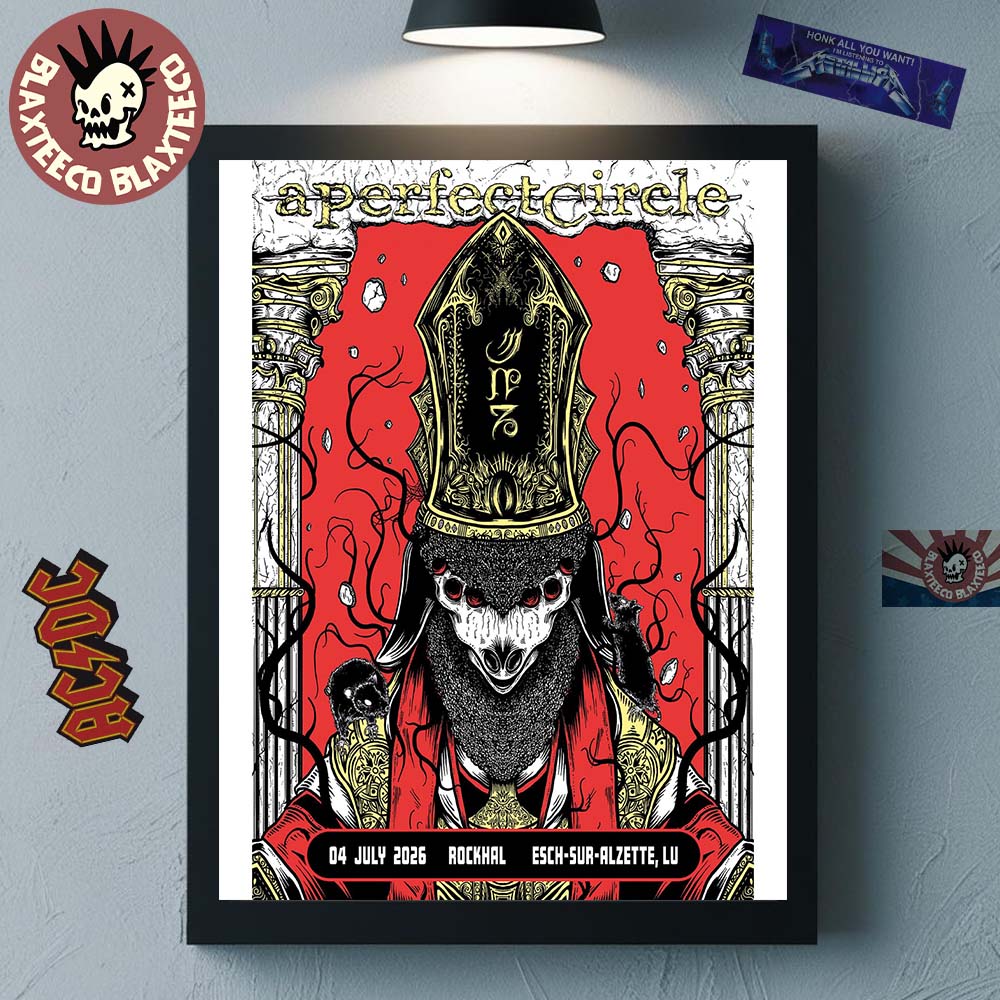 A Perfect Circle Esch-sur-Alzette Luxembourg 2026 Event Poster At Rockhal On 4 July 2026 Home Decor Poster Canvas