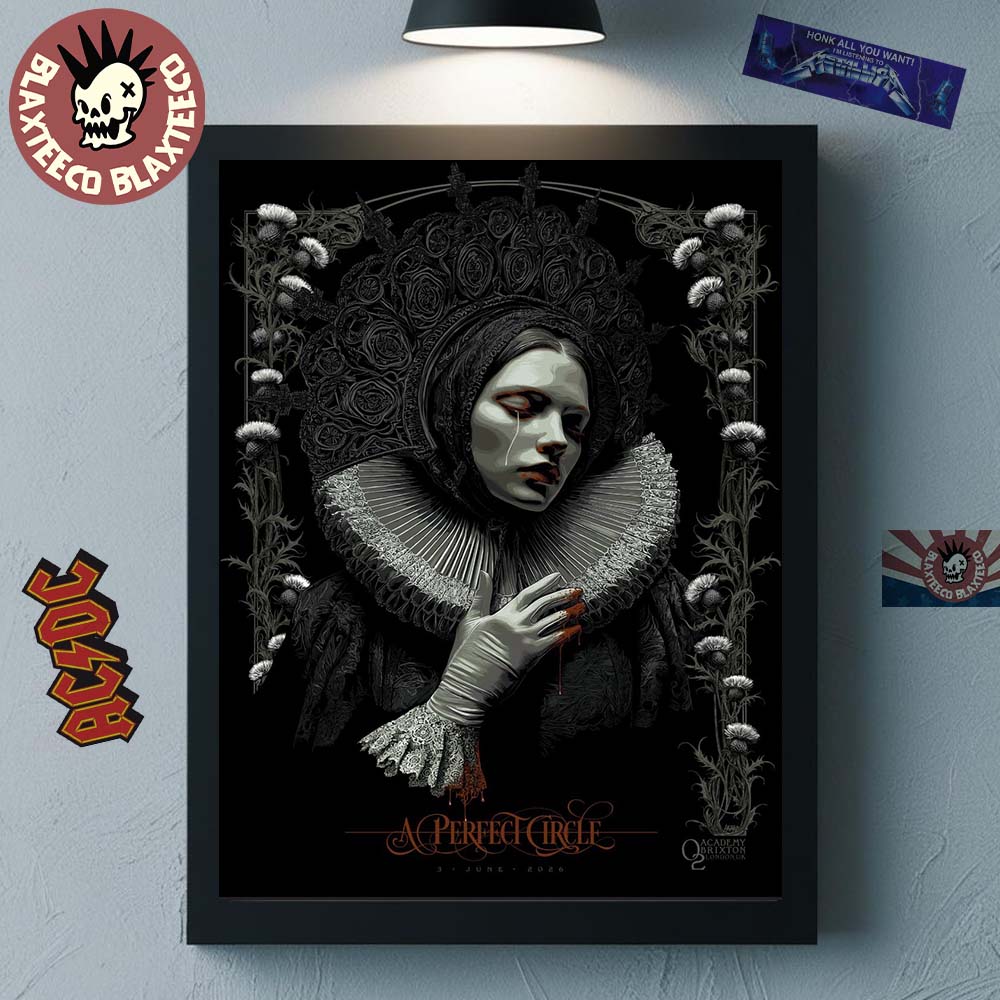 A Perfect Circle London UK 2026 Night 1 Exclusive Show Poster At O2 Academy Brixton On 3 June 2026 Home Decor Poster Canvas