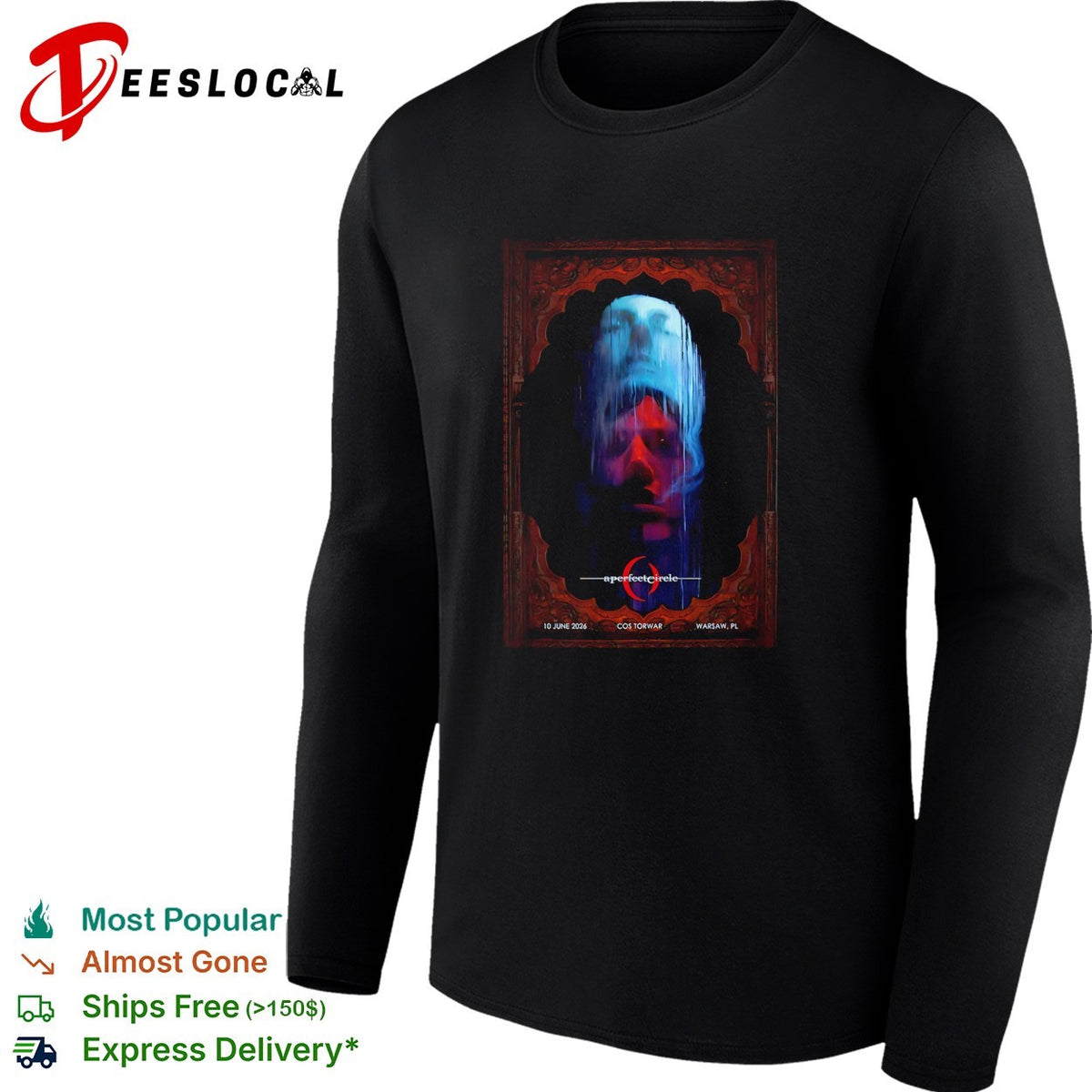 A Perfect Circle Warsaw Poland June 10 2026 concert poster shirt