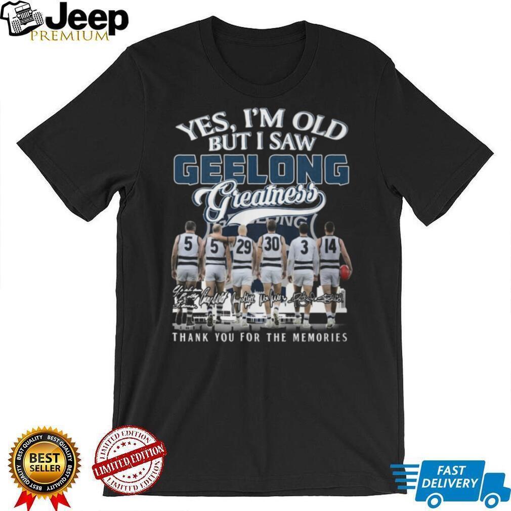 Geelong Cats Greatness AFL Legends Memories T Shirt