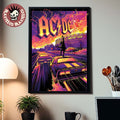 ACDC Perth Australia 2025 Event Poster PWR Up Tour At Optus Stadium On December 4 2025 Home Decor Poster Canvas