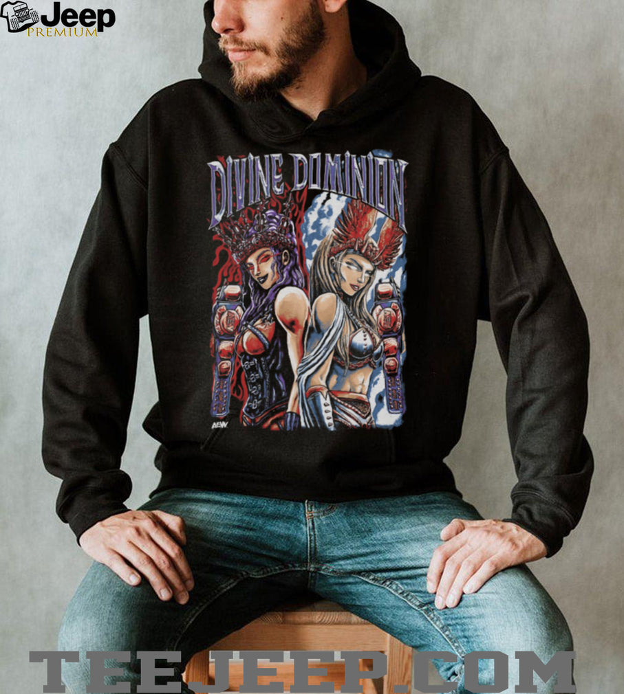 AEW Julia Hart and Skye Blue Divine Dominion Graphic T Shirt