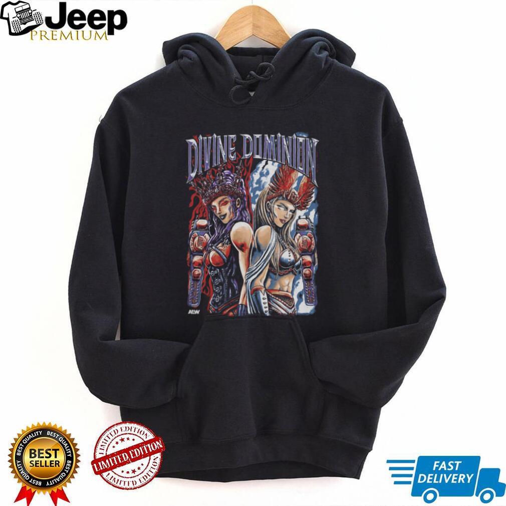 AEW Julia Hart and Skye Blue Divine Dominion Graphic T Shirt