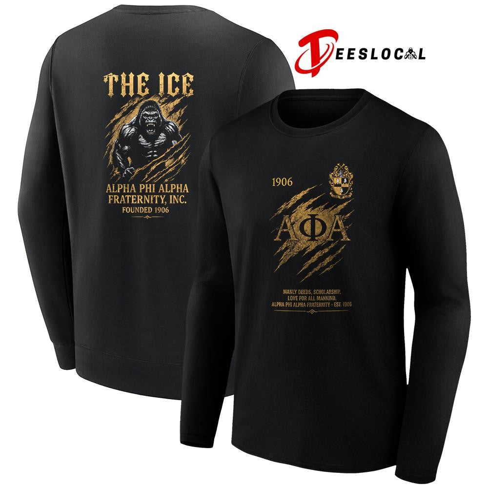 APA manly deeds scholarship The Ice Alpha Phi Alpha graphic shirt