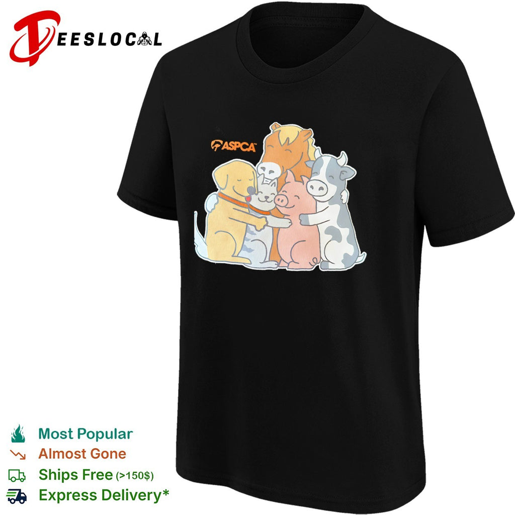 ASPCA Animal Friends Horse Dog Cat Pig Cow shirt
