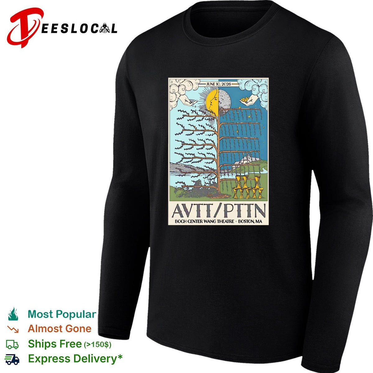 AVTT PTIN Boch Center Wang Theatre Boston MA concert shirt