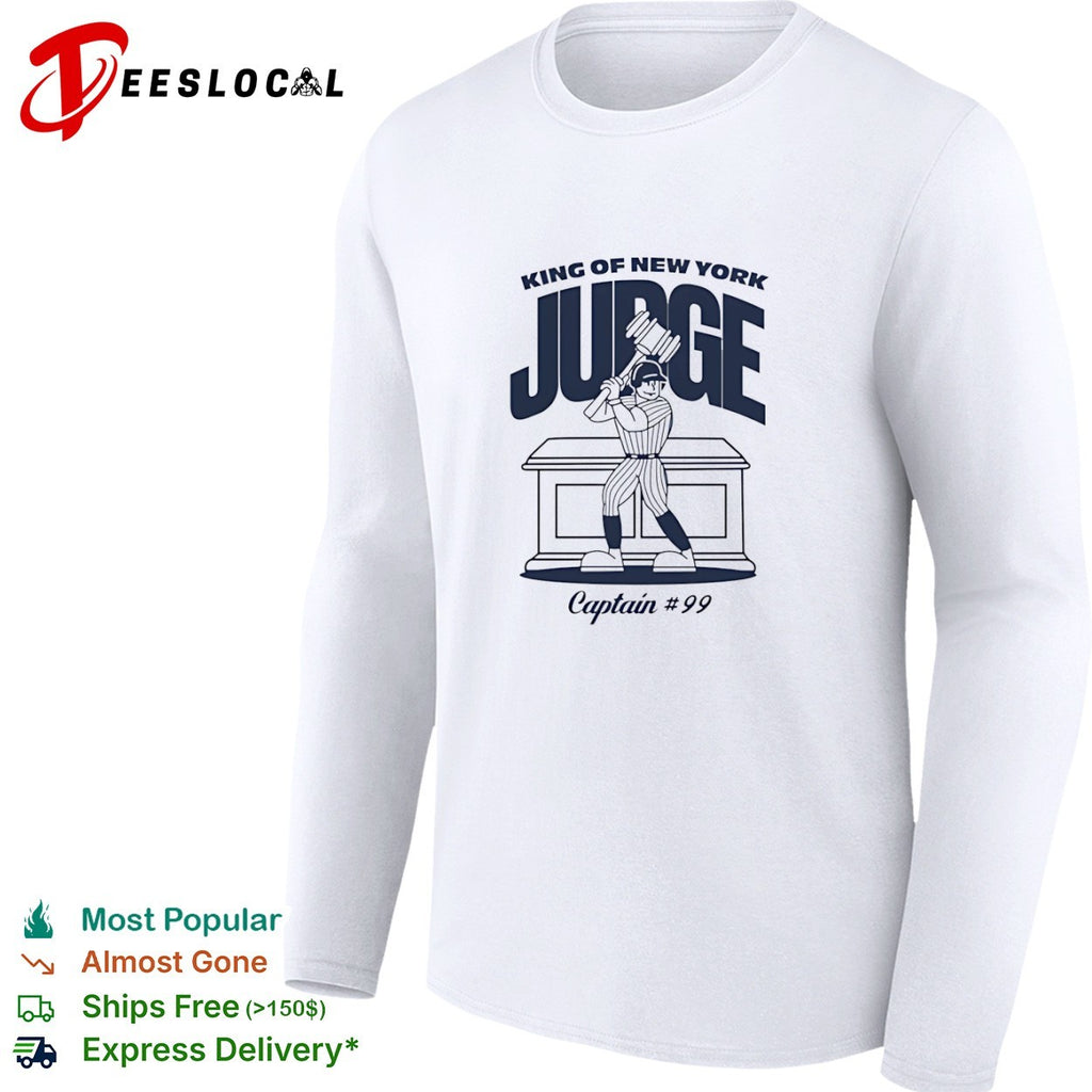 Aaron Judge New York Yankees MLB King of New York Judge Captain 99 Players shirt