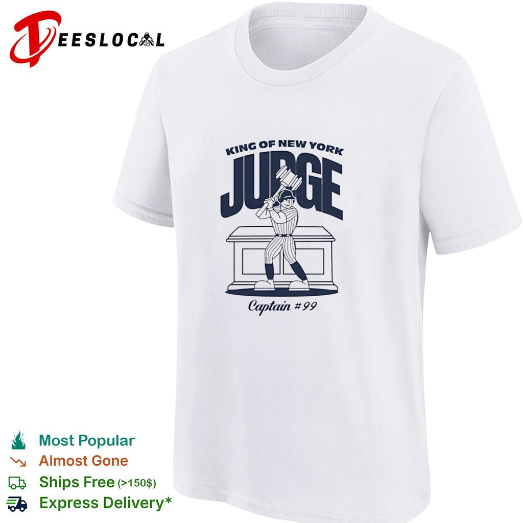 Aaron Judge New York Yankees MLB King of New York Judge Captain 99 Players shirt