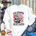 Abraham Lincoln Stay Strapped Or Get Clapped Patriotic Machine Gun T Shirt