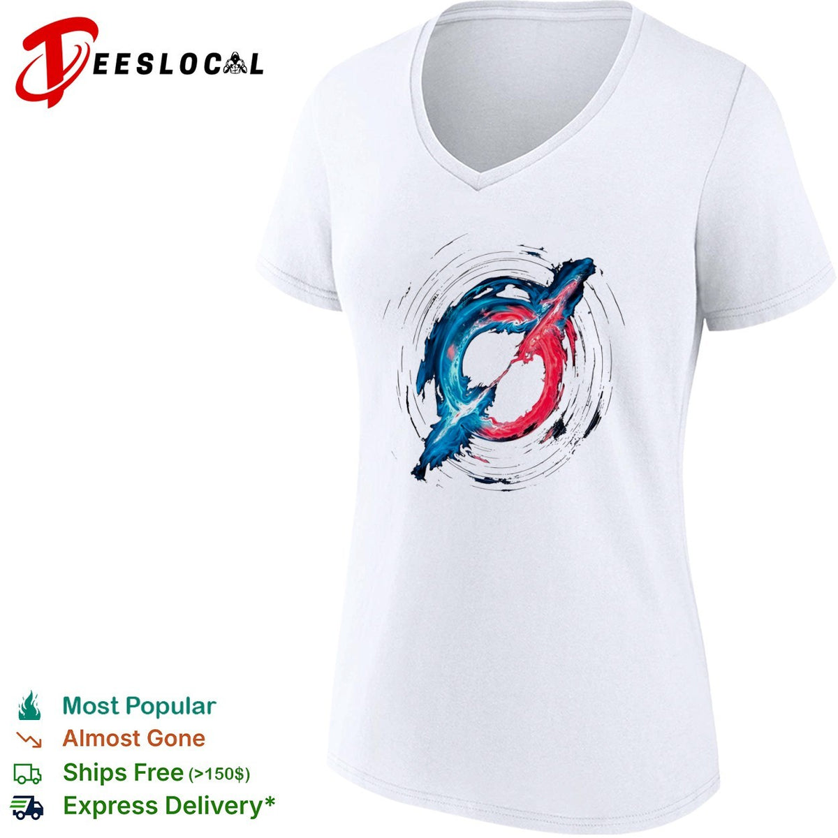 Abstract Plasma Ring Nebula Fusion Shirt