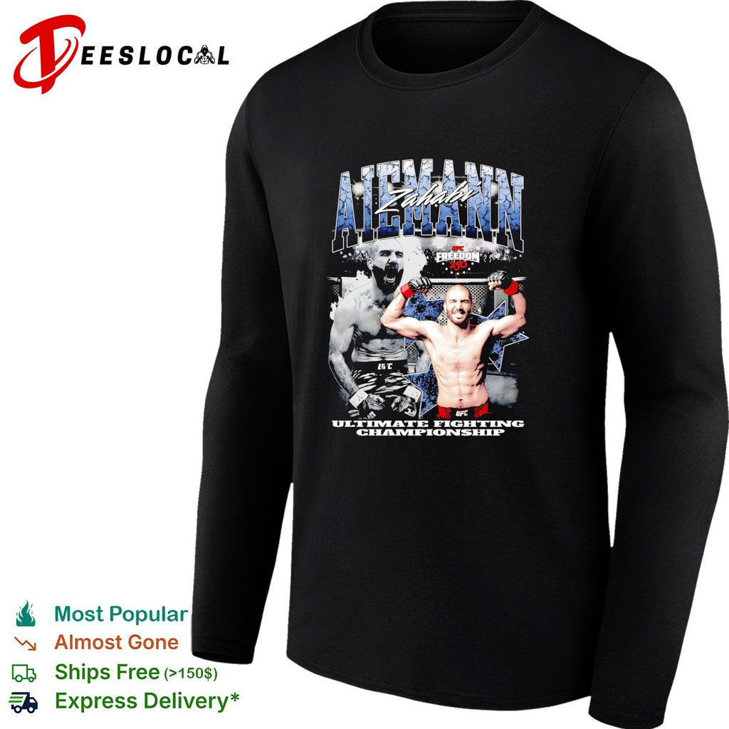 Aiemann Zahabi UFC Freedom 250 Ultimate Fighting Championship poster shirt