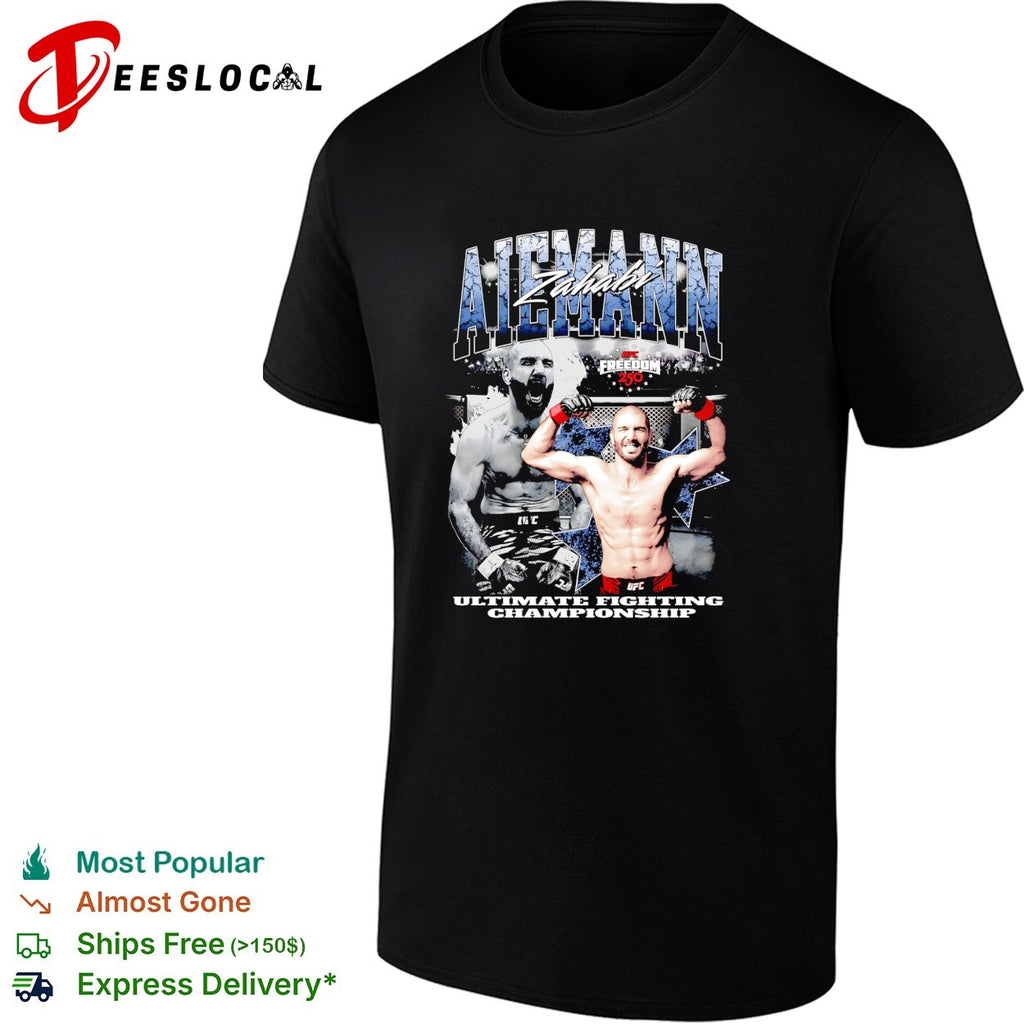 Aiemann Zahabi UFC Freedom 250 Ultimate Fighting Championship poster shirt