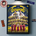 Al Nassr 2026 Roshn Saudi League Champions 20 Leagues Home Decor Poster Canvas