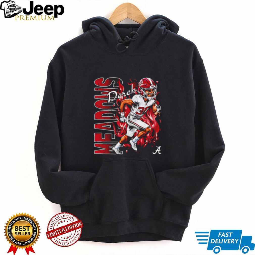 Alabama Football Meadows Player Fire Graphic Sports T Shirt