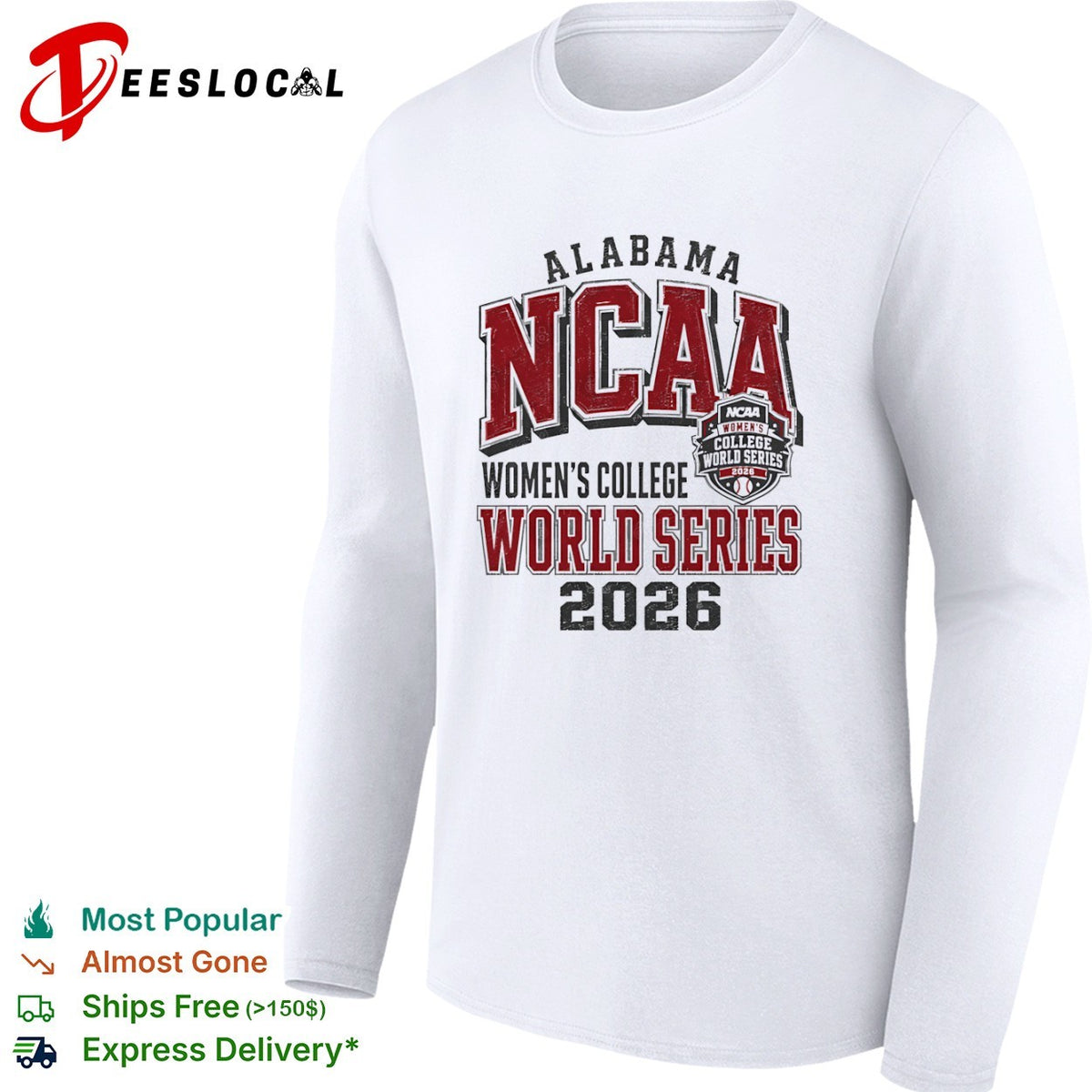 Alabama NCAA Women’s College World Series 2026 Softball Champions shirt