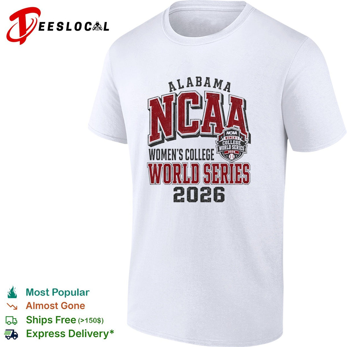 Alabama NCAA Women’s College World Series 2026 Softball Champions shirt