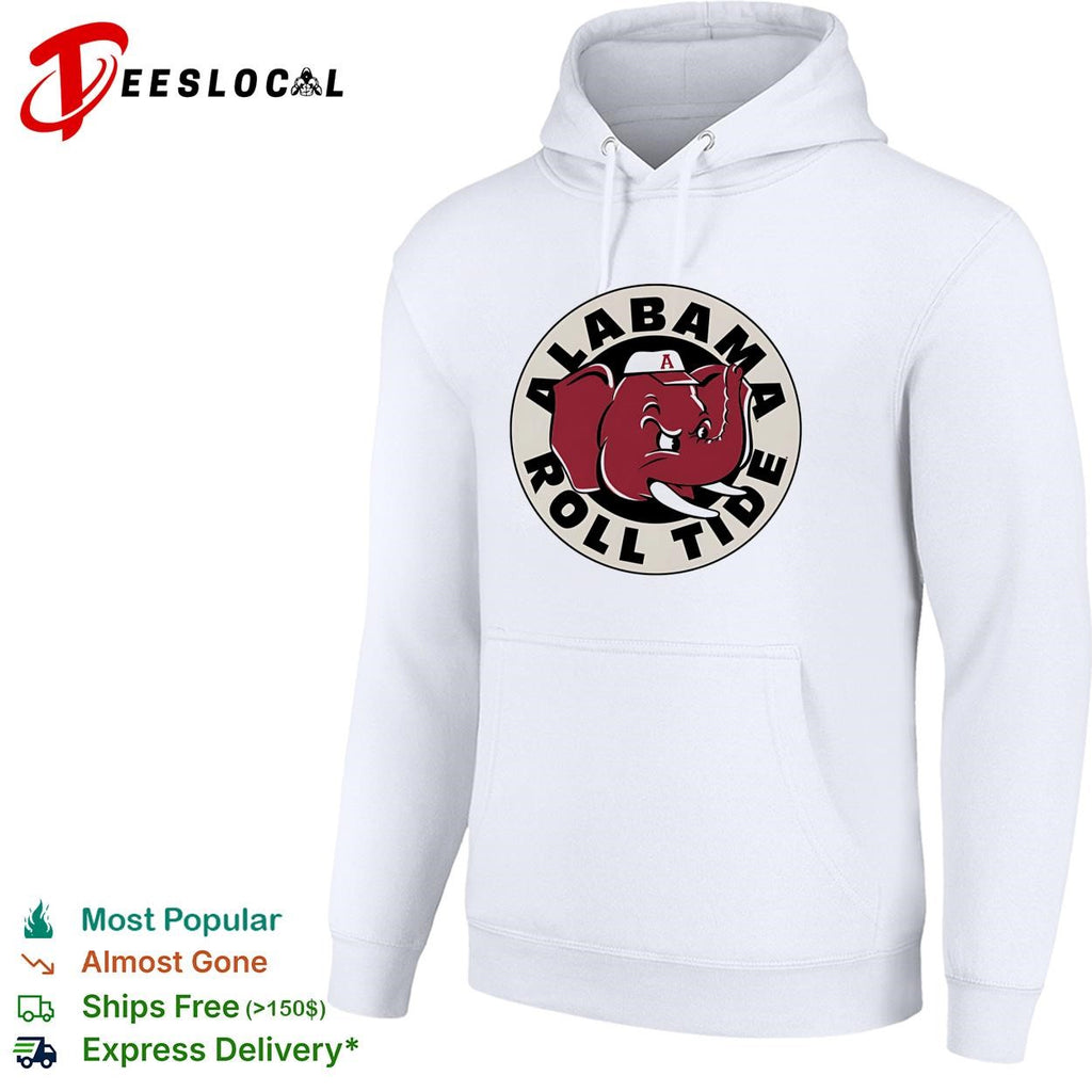 Alabama Roll Tide Big Al elephant mascot circle vintage logo shirt
