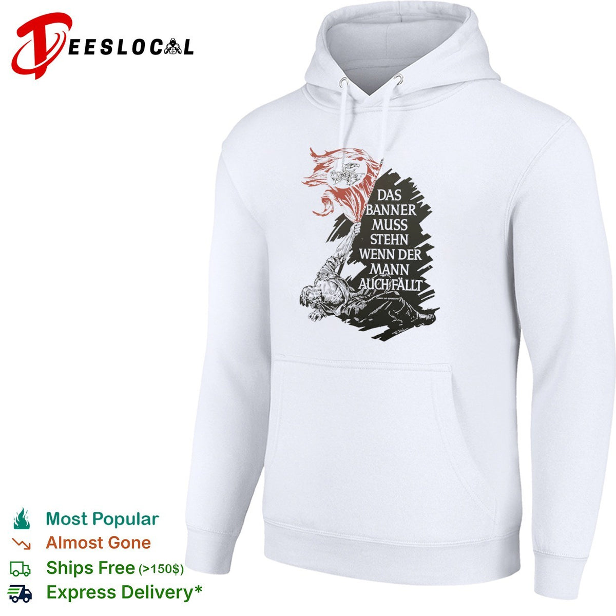 Albert Leo Schlageter Das Banner muss stehn wenn der Mann auch fallt propaganda shirt