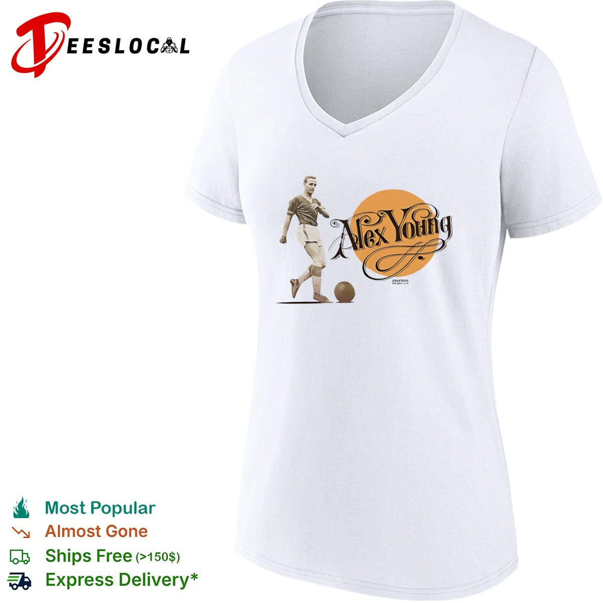 Alex Young Everton player shirt