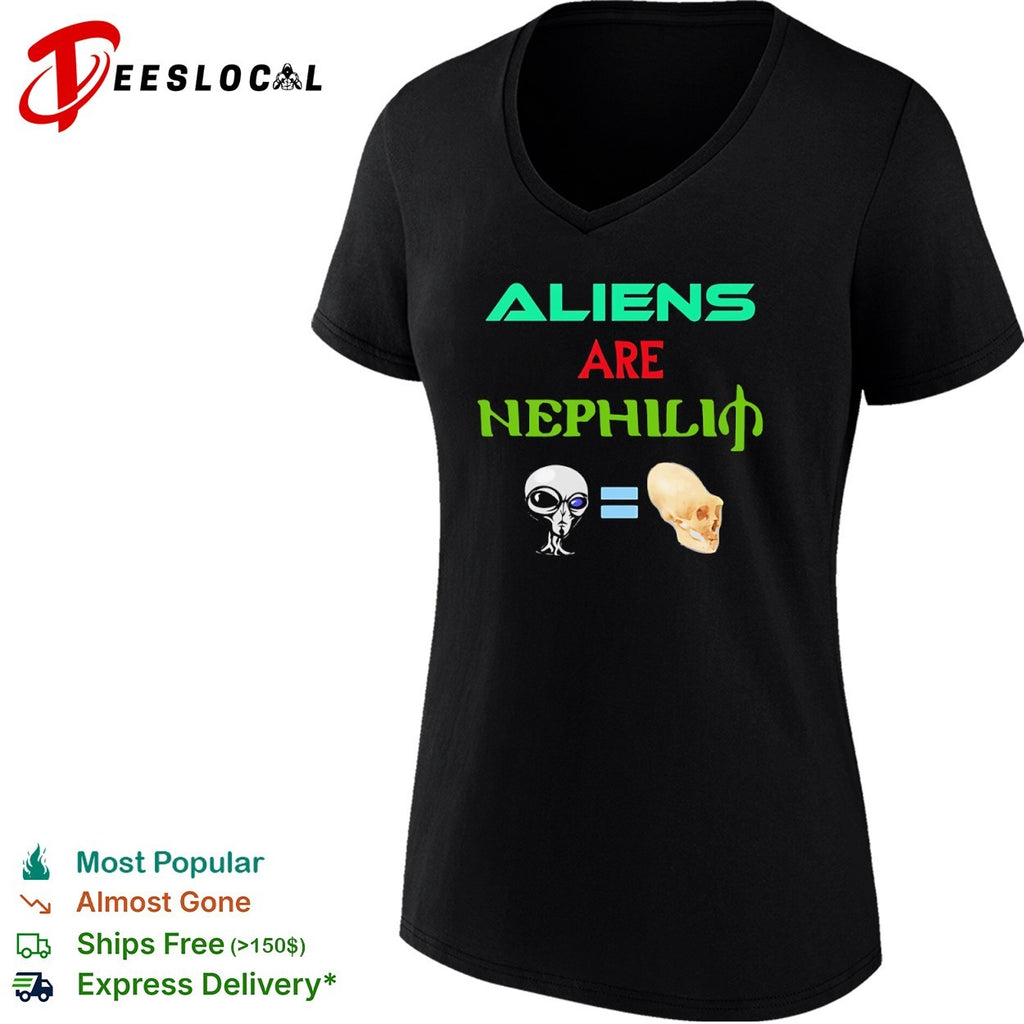 Aliens are Nephilim Paracelsus Alien and Elongated Skull Conspiracy Theory shirt