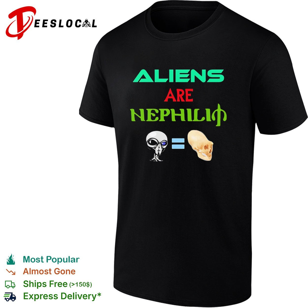 Aliens are Nephilim Paracelsus Alien and Elongated Skull Conspiracy Theory shirt
