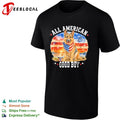All American Good Boy German Shepherd Fireworks Stars and Stripes Patriotic shirt