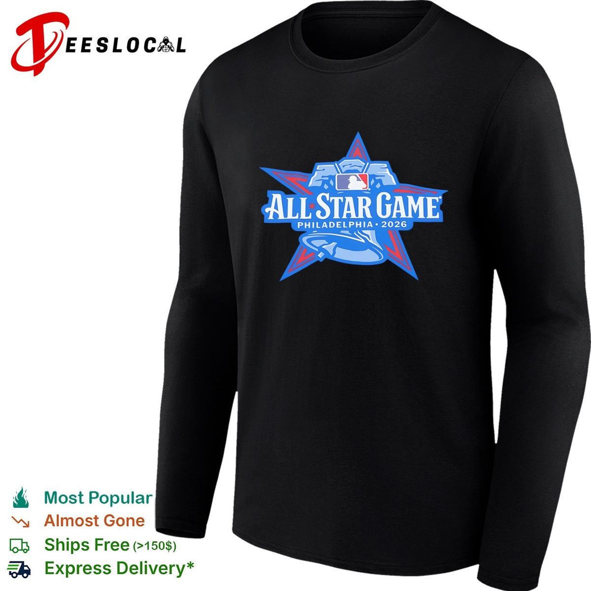 All Star Game Philadelphia 2026 MLB Logo Liberty Bell Baseball shirt