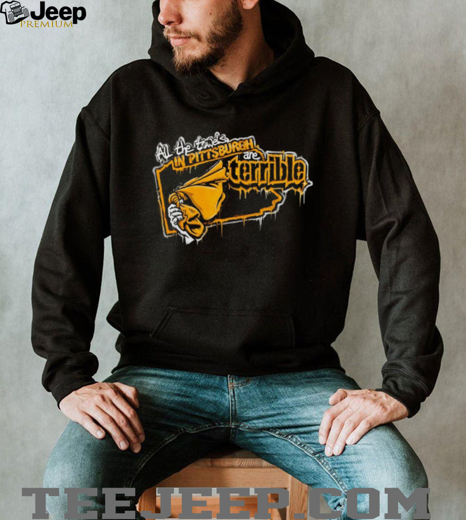 All The Towels In Pittsburgh Are Terrible Hockey Fan Rivalry Retro T Shirt