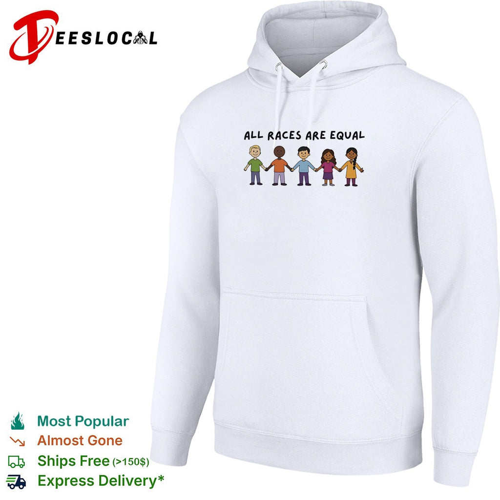 All races are equal cartoon shirt