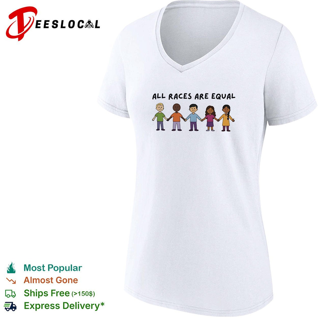 All races are equal cartoon shirt