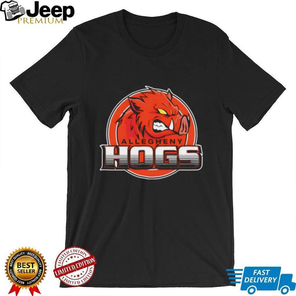 Allegheny Hogs Mascot Logo Sports Team Graphic T Shirt