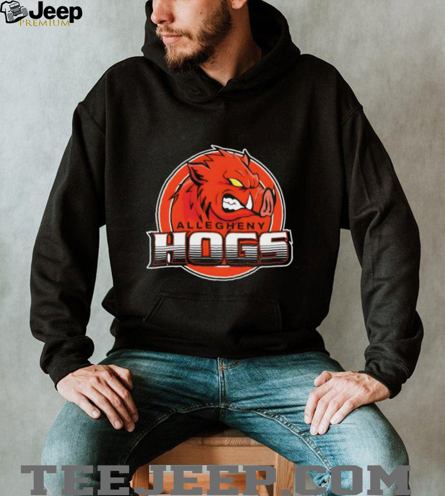 Allegheny Hogs Mascot Logo Sports Team Graphic T Shirt