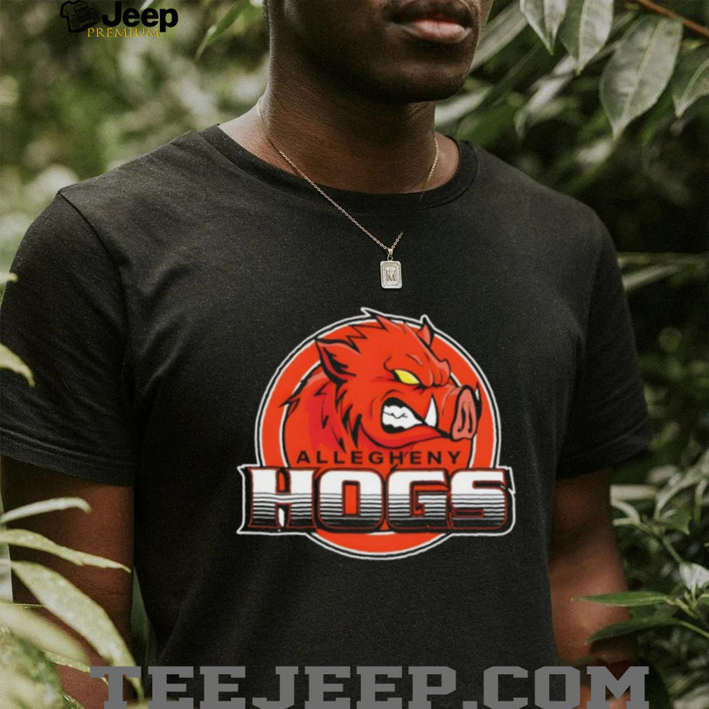 Allegheny Hogs Mascot Logo Sports Team Graphic T Shirt