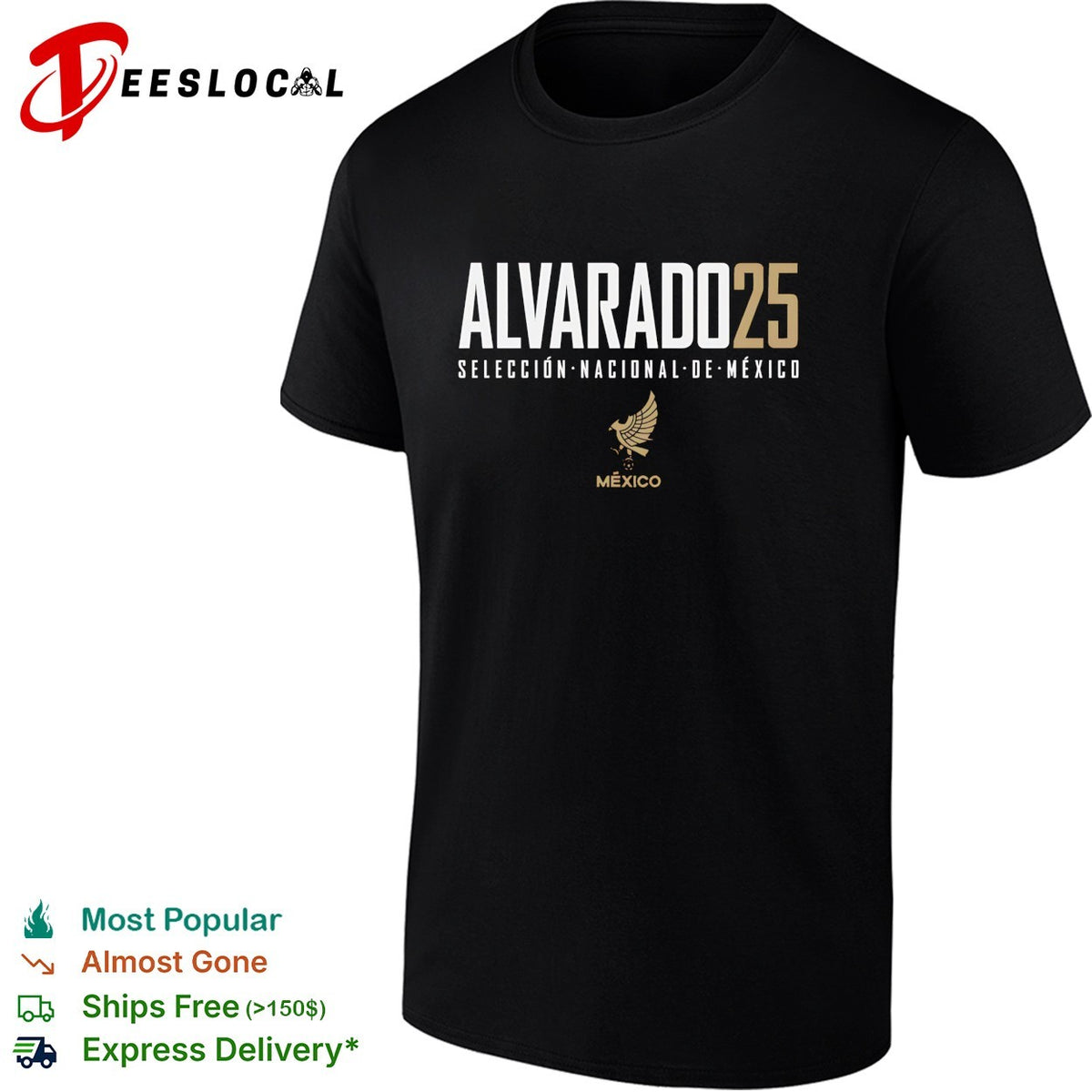 Alvarado 25 Mexico Seleccion Nacional soccer shirt