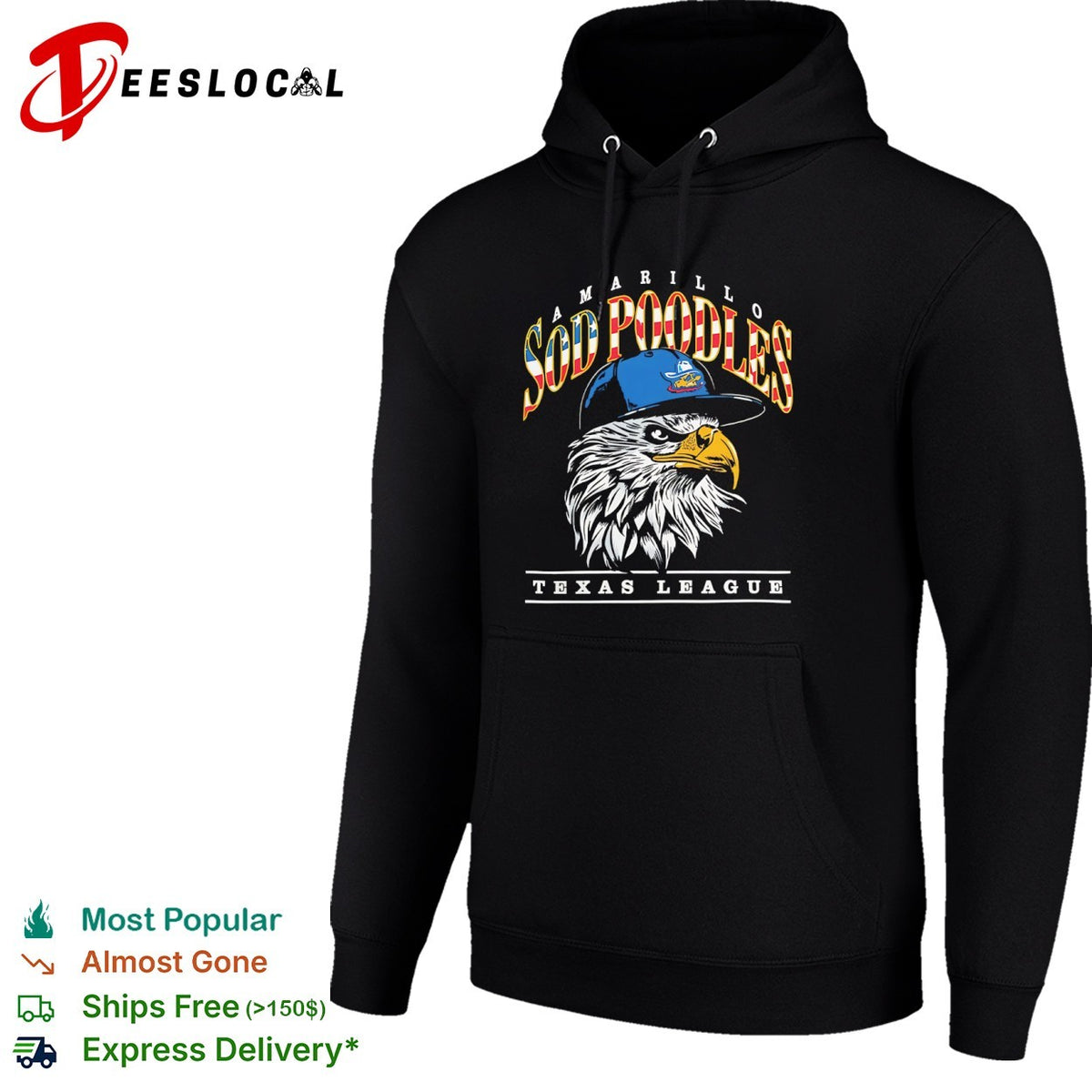 Amarillo Sod Poodles Texas League eagle shirt