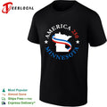 America 250 Minnesota State Outline Patriotic Ribbon shirt