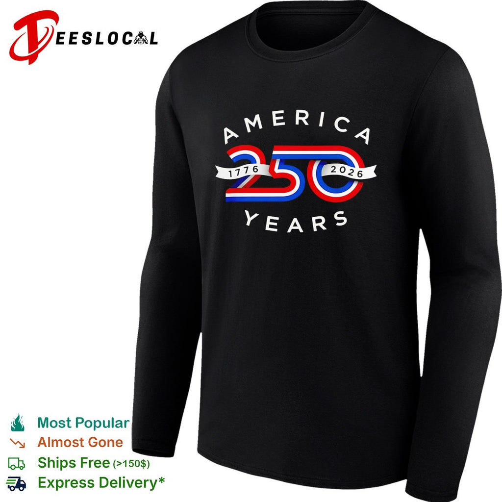 America 250 Years 1776 2026 Patriotic Red White and Blue Anniversary Concept shirt