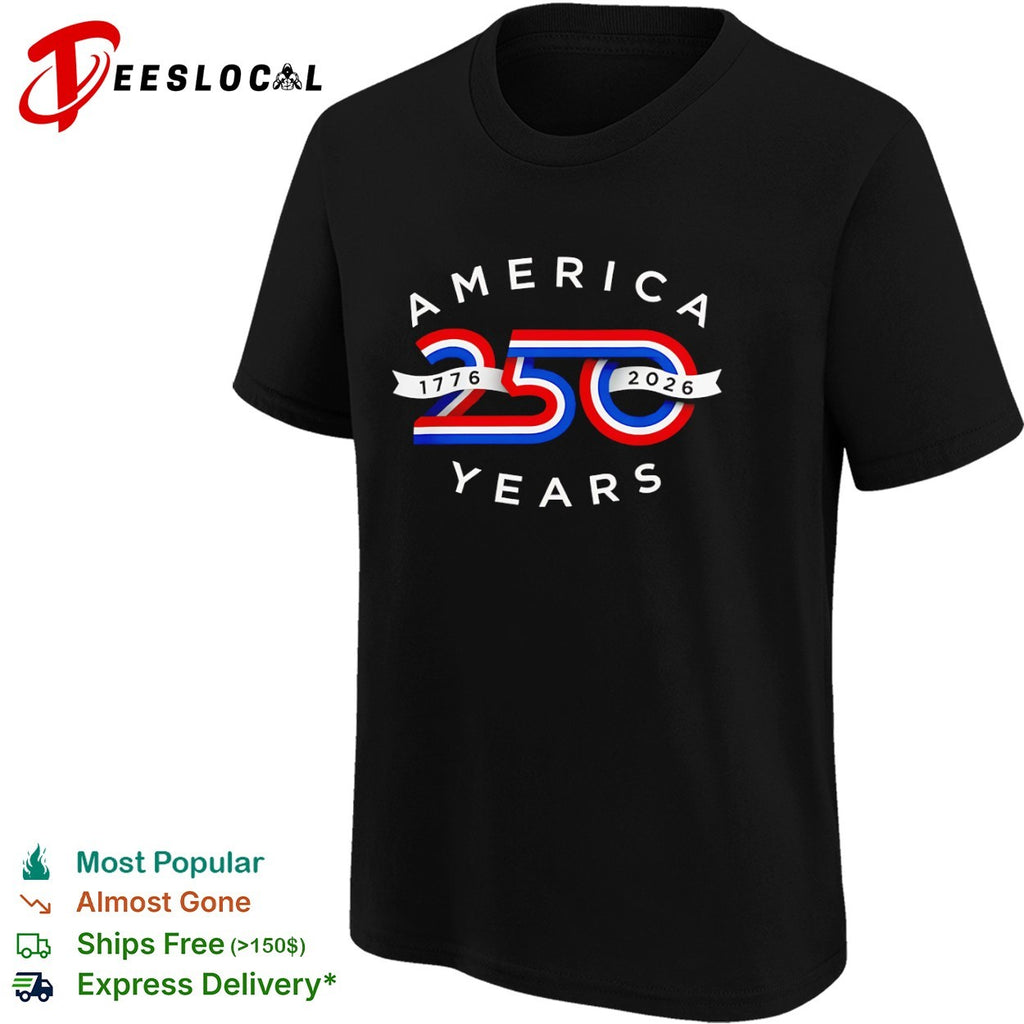 America 250 Years 1776 2026 Patriotic Red White and Blue Anniversary Concept shirt