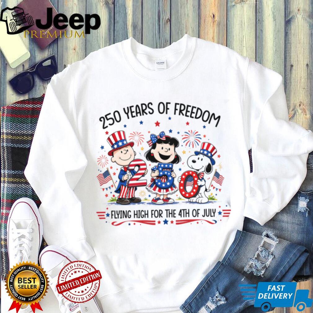 America 250 Years of Freedom Peanuts Gang Patriot Shirt