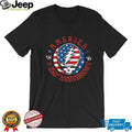 America 250th Anniversary Grateful Dead Steal Your Face Skull T Shirt